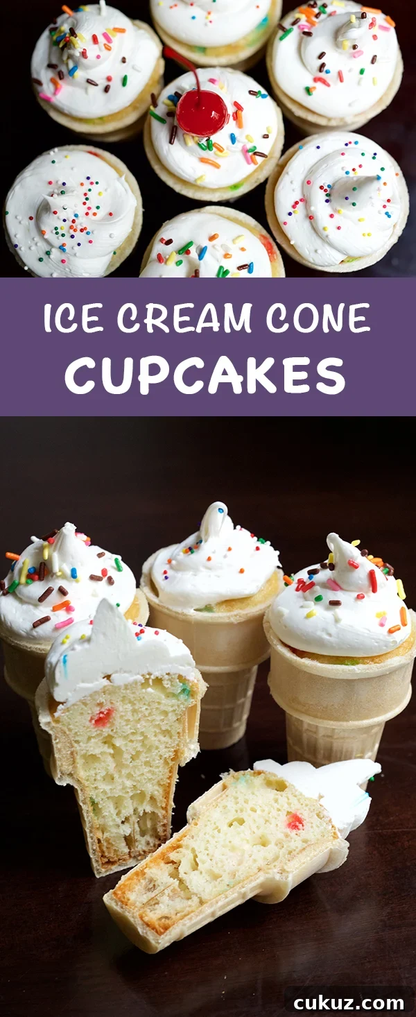 Ice Cream Cone Cupcakes