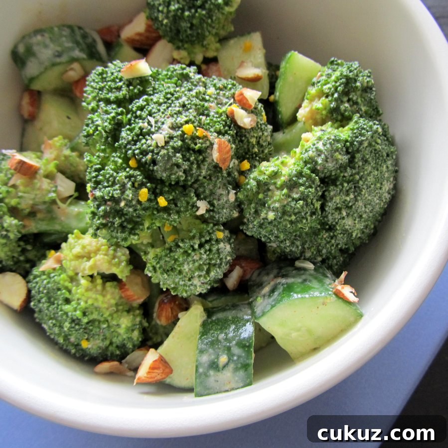 Miso Tahini Broccoli Salad