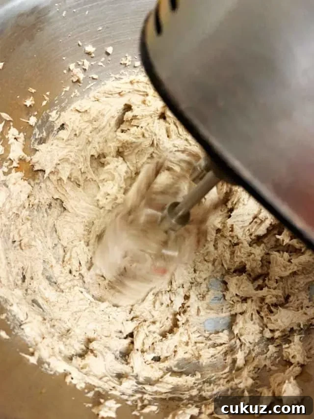 mixing the cinnamon roll fat bomb