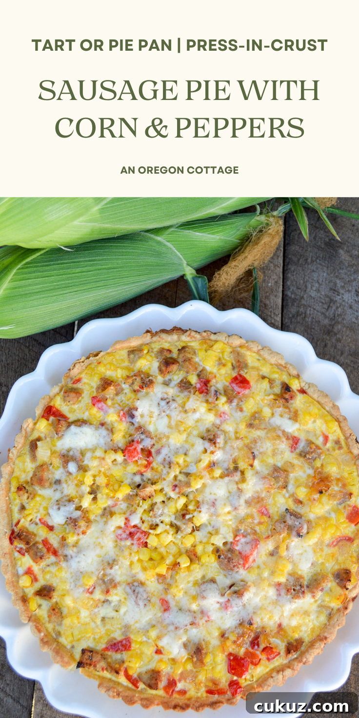 Sausage and Corn Pie with Quick Press‑In Pan Crust 12 sausage pie