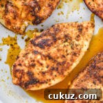 Juicy Thin-Sliced Stovetop Chicken Breasts in 20 Minutes 13 Thin Sliced Stovetop Chicken Breast just cooked in a nonstick pan.