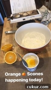 Mixing scone dough