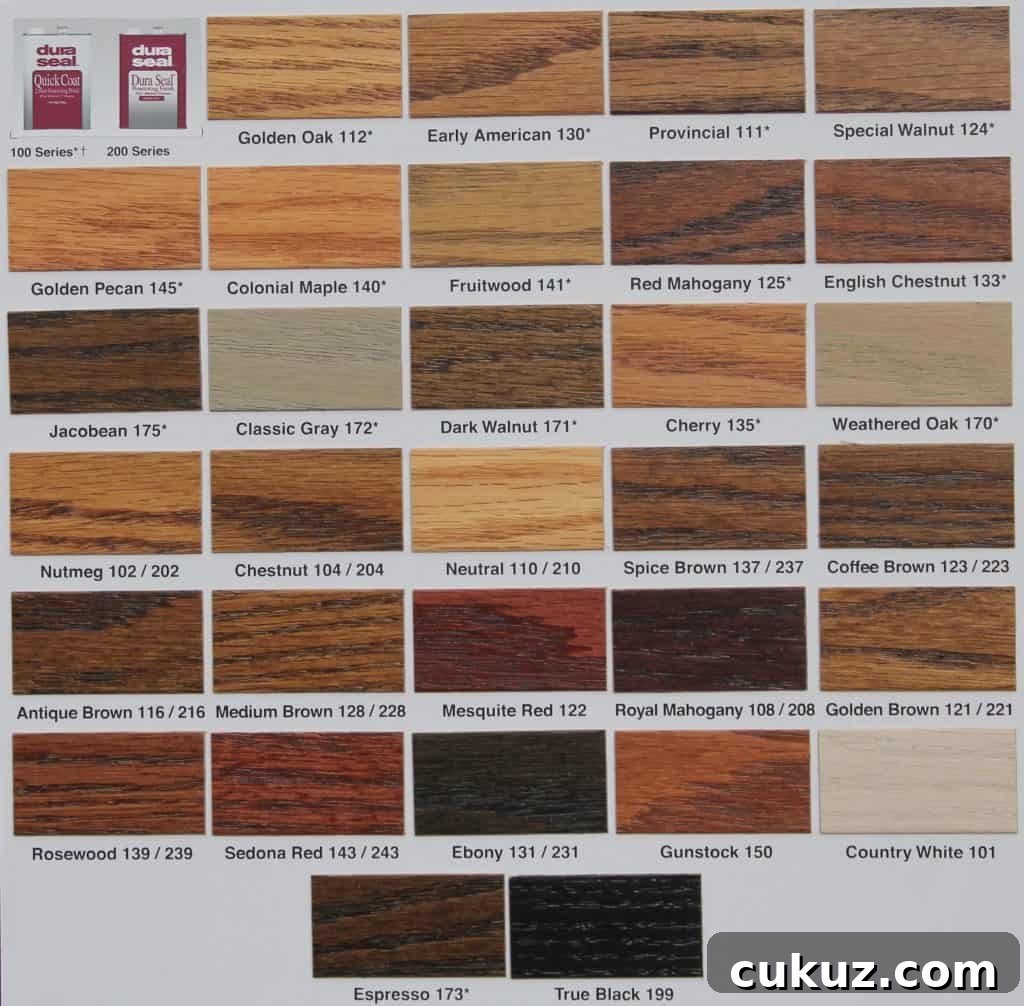 White Oak Flooring Guide: Selection, Installation & Care 10 Duraseal hardwood floor stain colors
