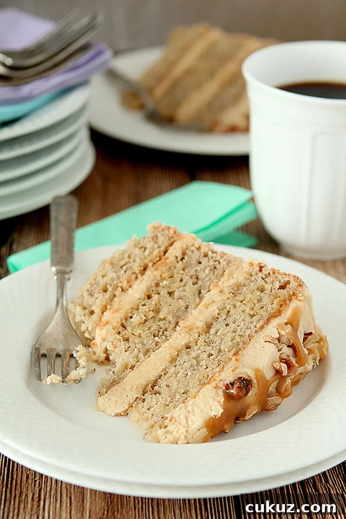 Banana Cake with Salted Caramel Frosting