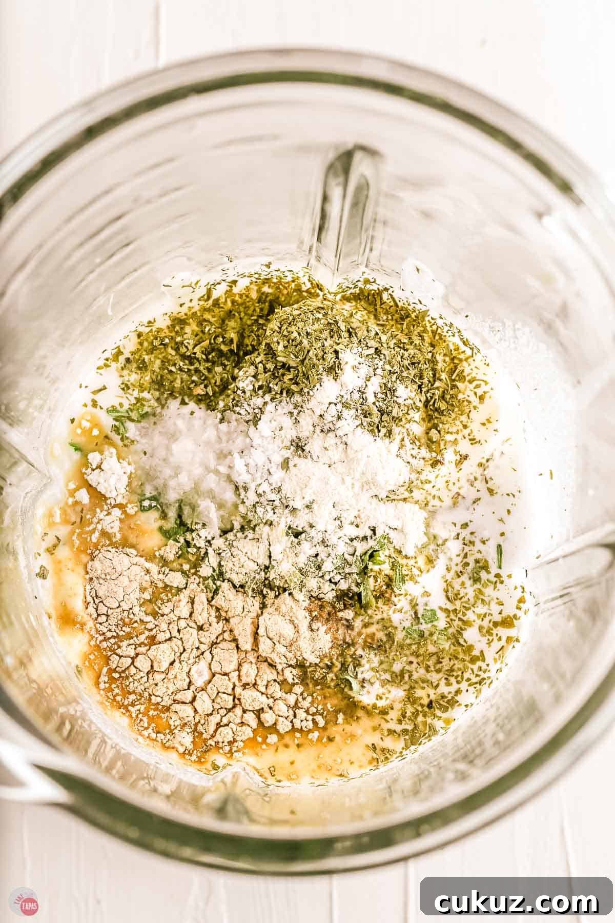 spices in a blender