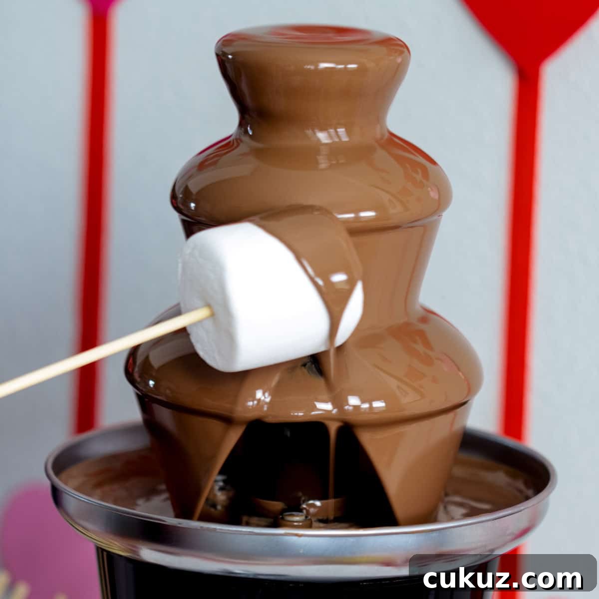 Marshmallow dipped in chocolate.