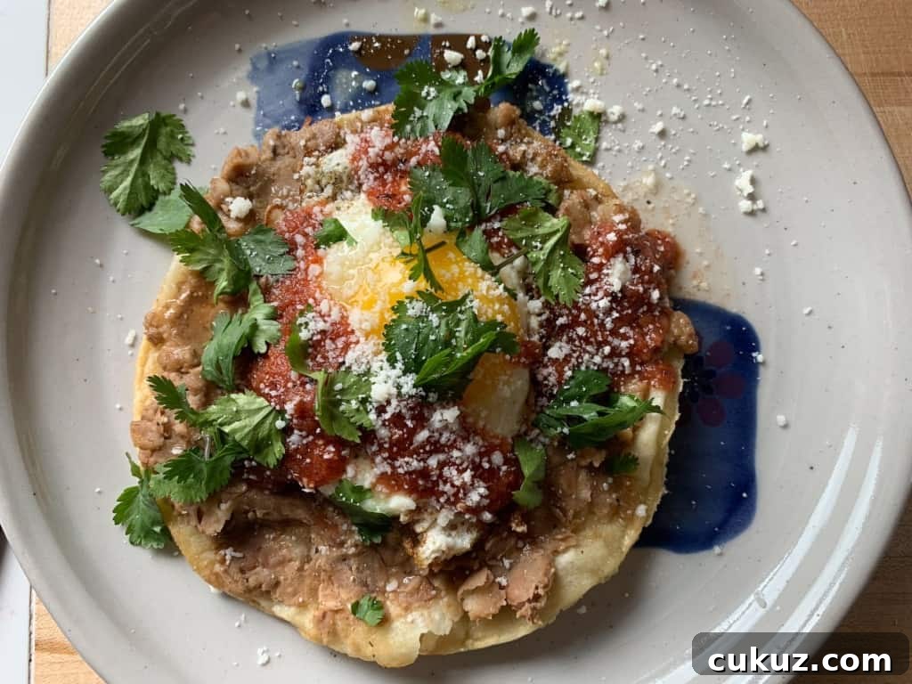 Huevos Rancheros on a plate
