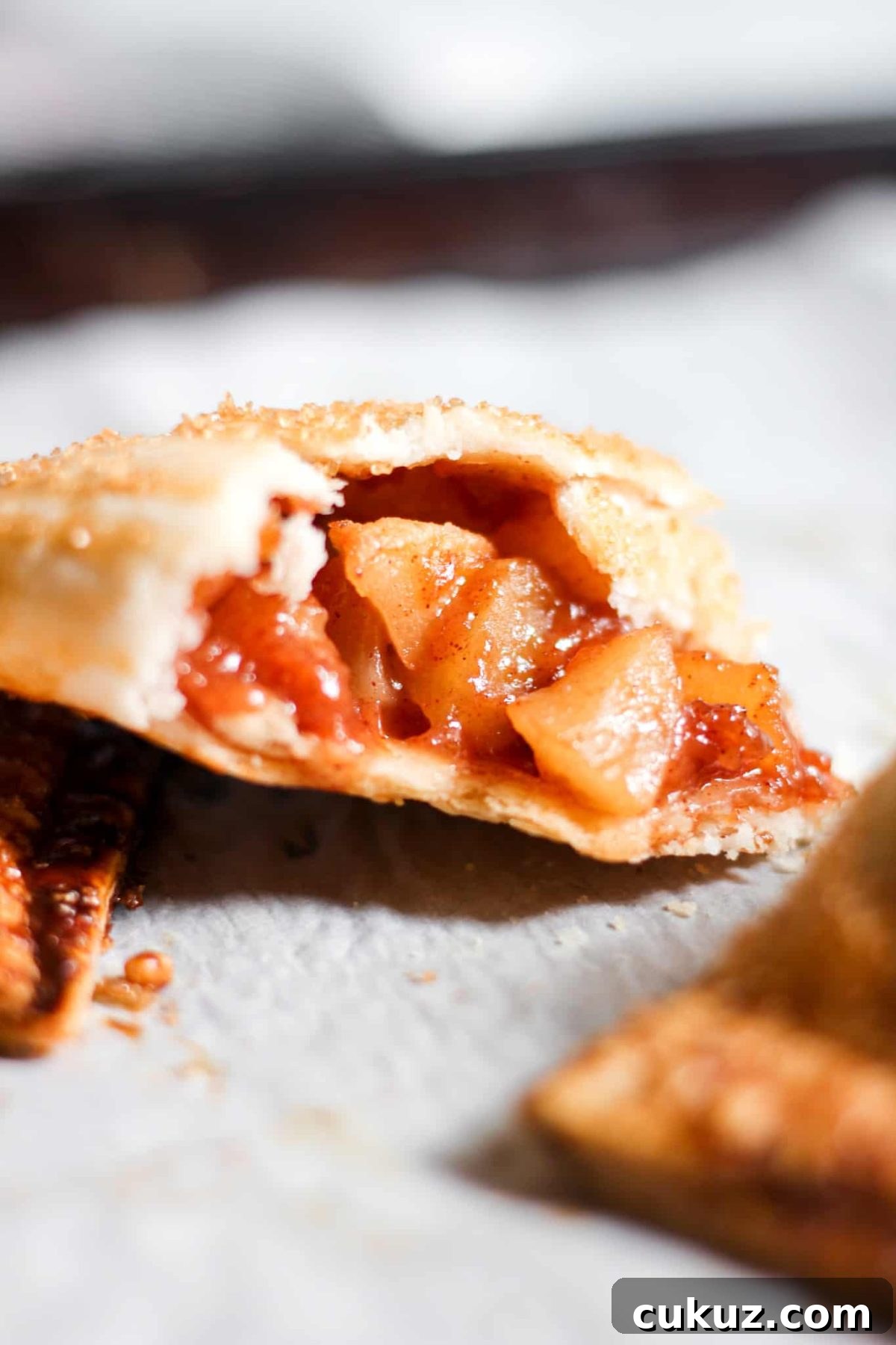 Healthy Individual Apple Pies with Turbinado Sugar and Sweet Baked Apple Filling