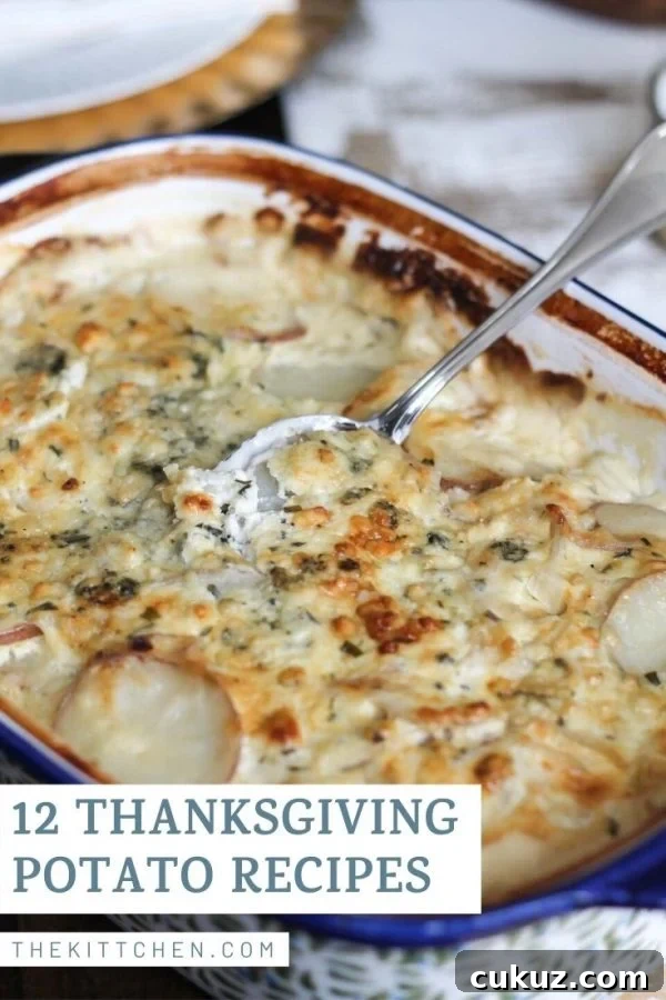 12 Irresistible Potato Recipes for Thanksgiving Sides 15 12 Irresistible Thanksgiving Potato Recipes! From the classic mashed potatoes to sweet potato casserole topped with bacon crumble - this list has it all.
