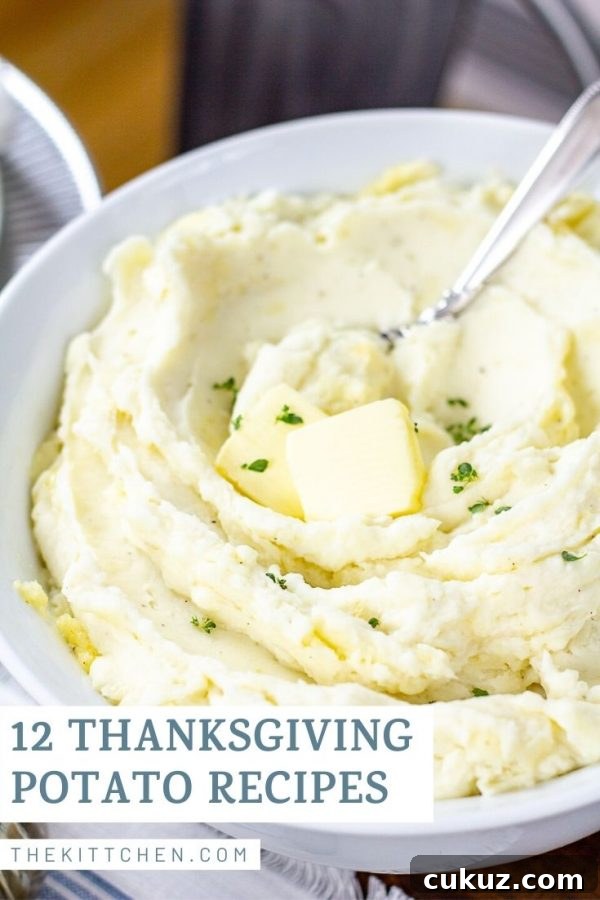 12 Irresistible Potato Recipes for Thanksgiving Sides 16 12 Irresistible Thanksgiving Potato Recipes! From the classic mashed potatoes to sweet potato casserole topped with bacon crumble - this list has it all.