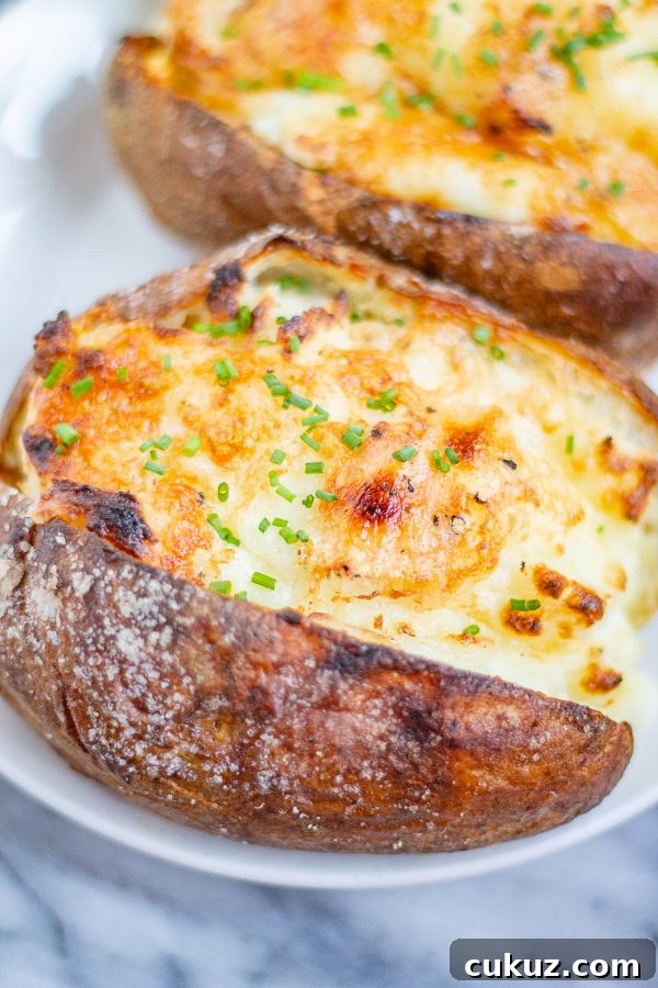 12 Irresistible Potato Recipes for Thanksgiving Sides 4 Twice Baked Brie Potatoes are baked potatoes with crispy salty skins that are filled with creamy mashed potatoes made with brie, sour cream, garlic, and parmesan.