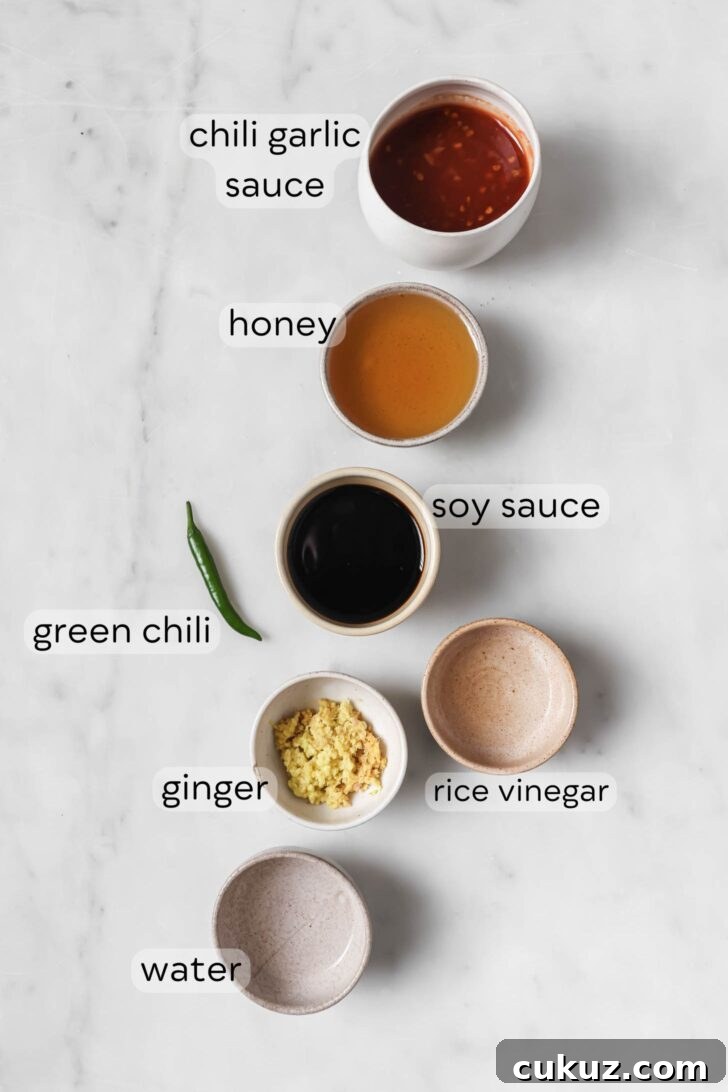 Honey Ginger Chicken sauce ingredients