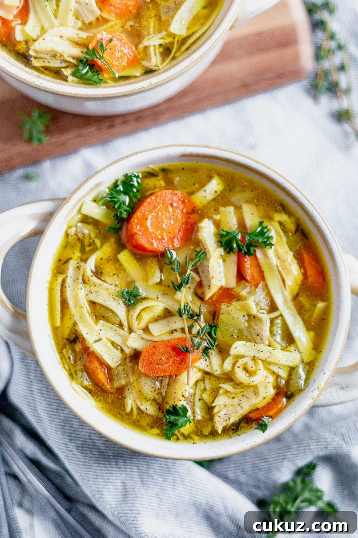 Is Your Chicken Broth Spoiled? Signs to Know Quickly 8 homemade chicken noodle soup instant pot in a white bowl