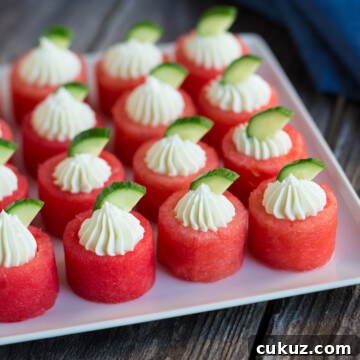 watermelon goat cheese appetizers