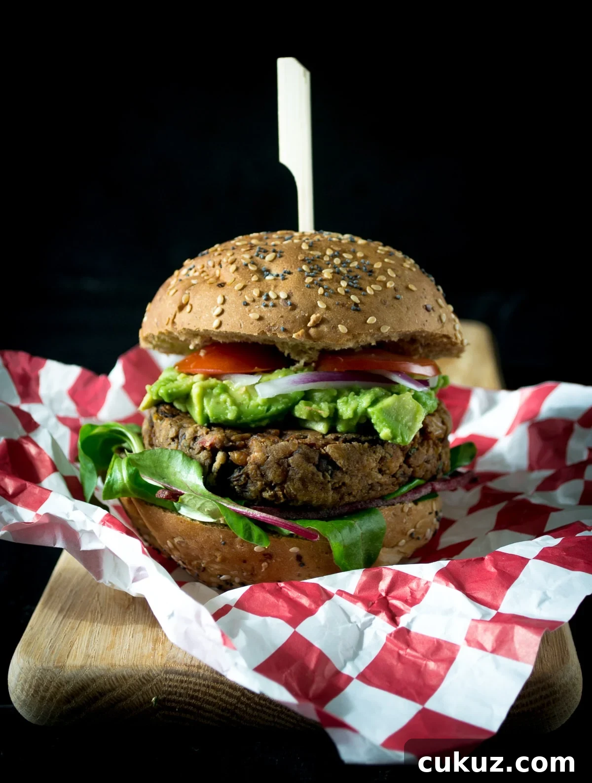 Vegan Spicy Bean Burger