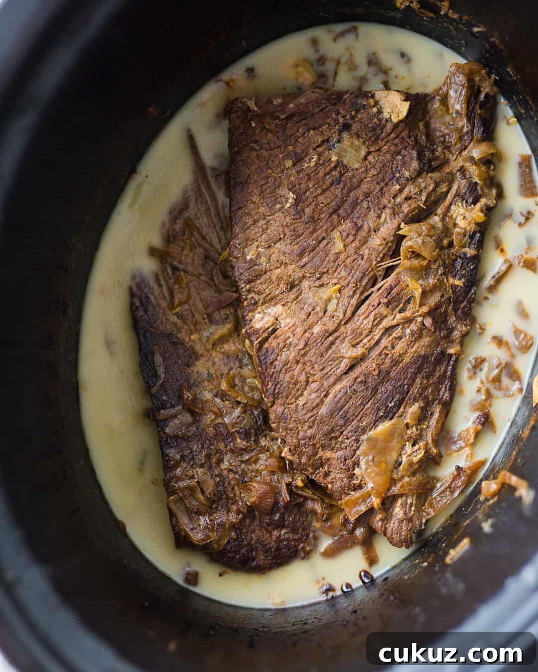 Whole30 Slow Cooker Brisket Onions Primal Gourmet Paleo Recipe Easy