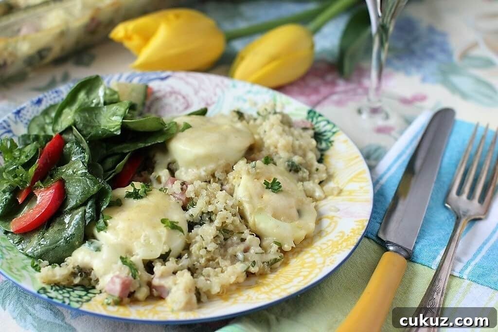 egg and quinoa bake for an elegant Easter lunch