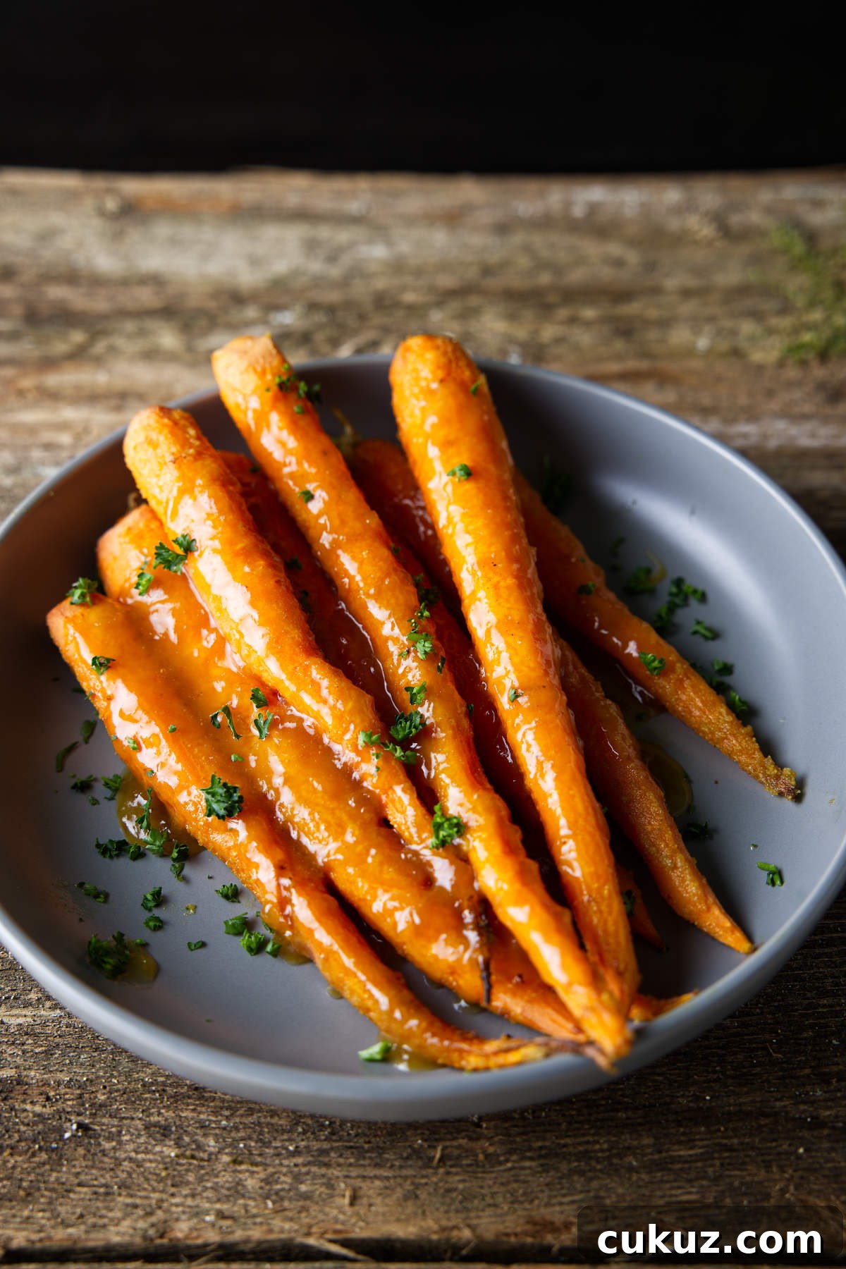Glazed carrots in a bowl.