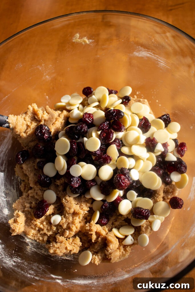 Cranberries and chocolate