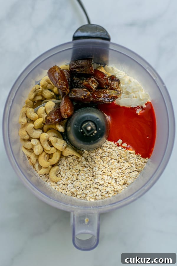 ingredients for in a food processor