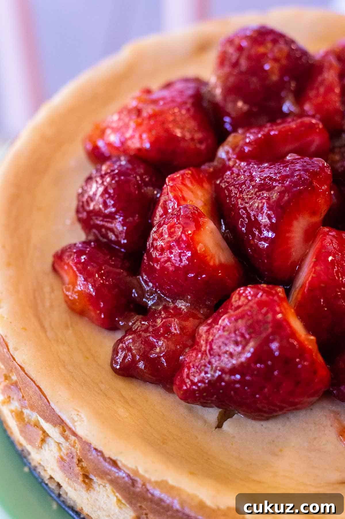 Strawberry Glaze on fresh strawberries