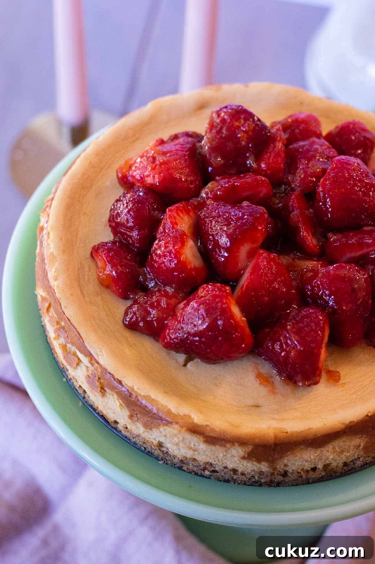 Strawberry Glaze on fresh strawberries