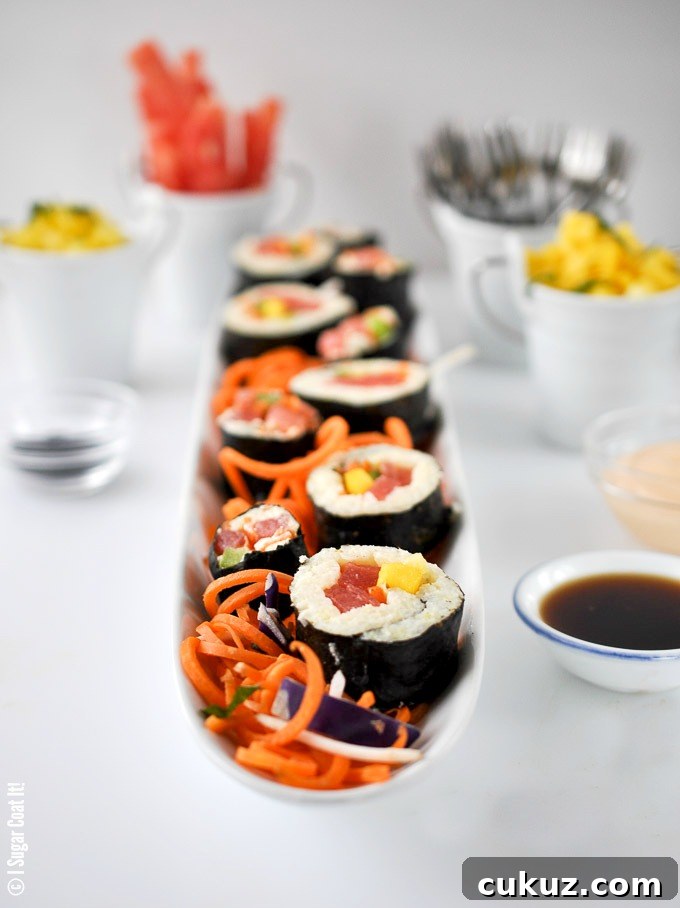 Watermelon Tropical Sushi