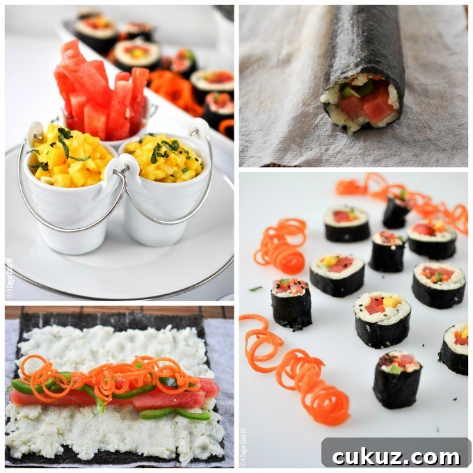 Watermelon Tropical Sushi