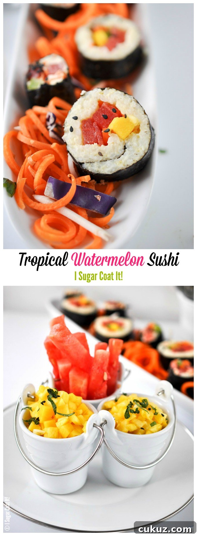 Watermelon Tropical Sushi