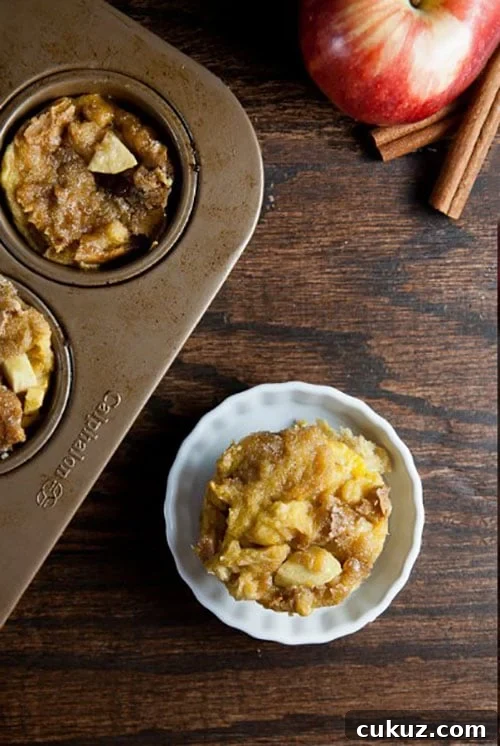 mini apple cinnamon French toast casserole recipe - a great make-ahead breakfast!