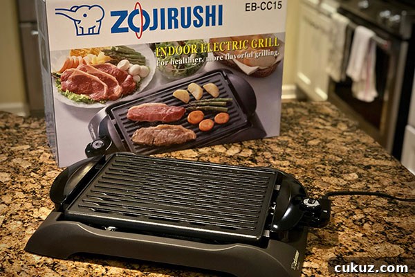 Zojirushi Electric Indoor Grill with box