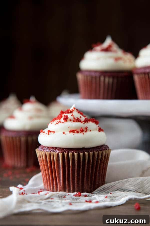 Red Velvet Cupcakes with Cream Cheese Frosting