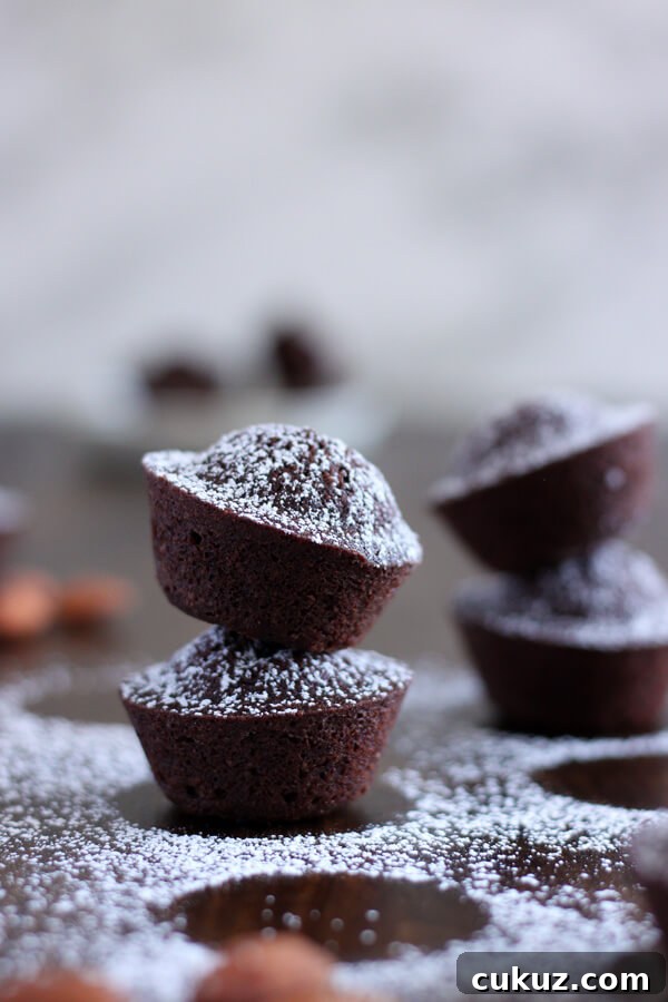 Dark Chocolate Financiers, decadent little chocolate treats