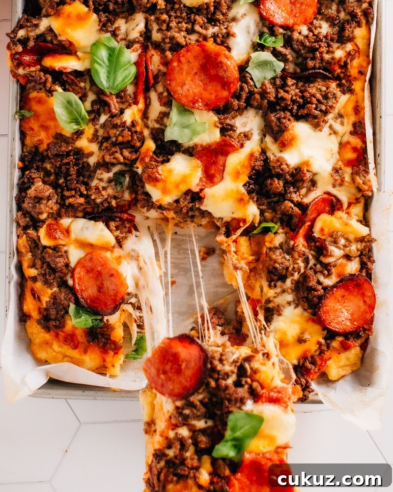 Biscuit dough pizza.