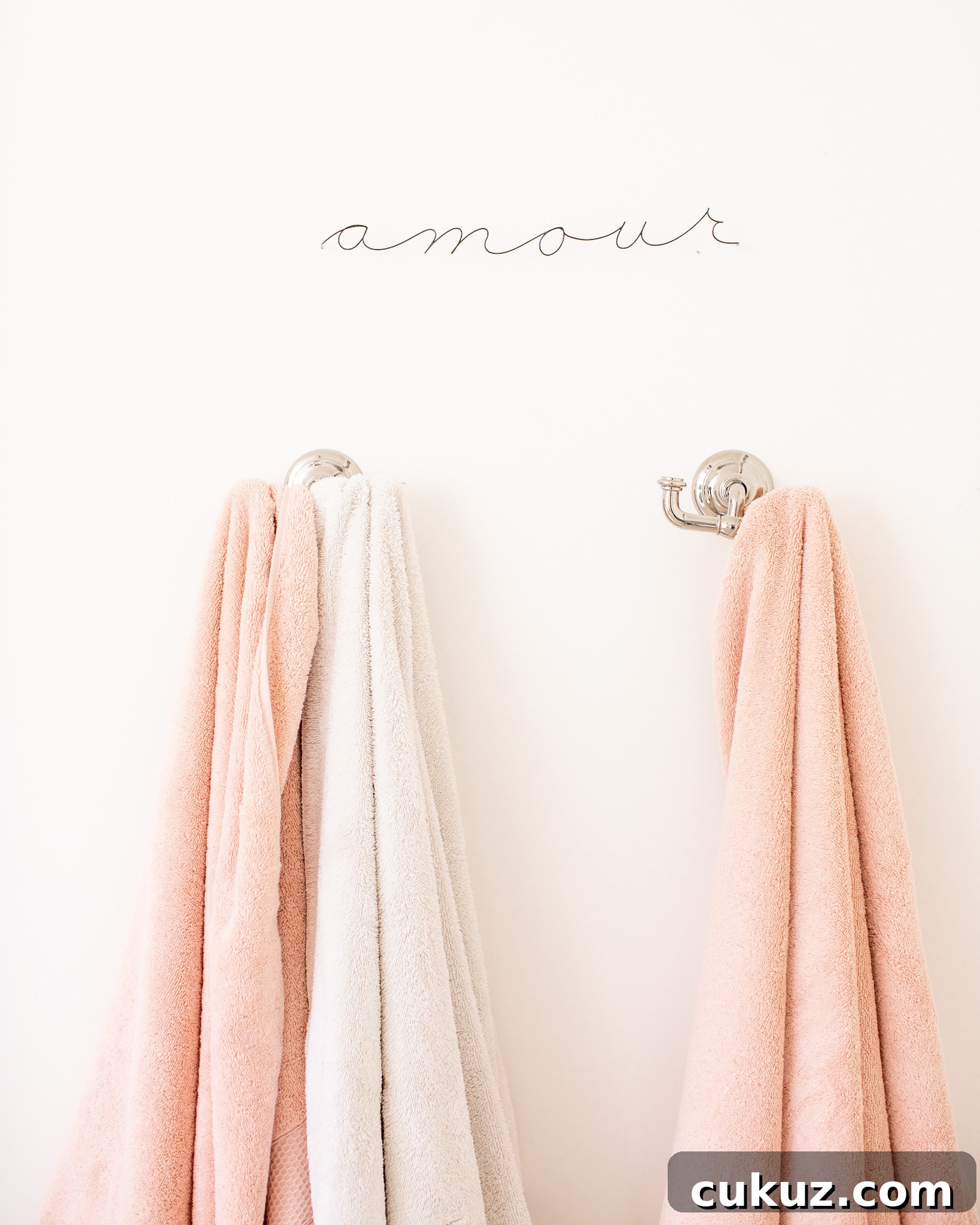 Master Bathroom and Walk-In Closet Remodel Reveal 6 amour wire script sign