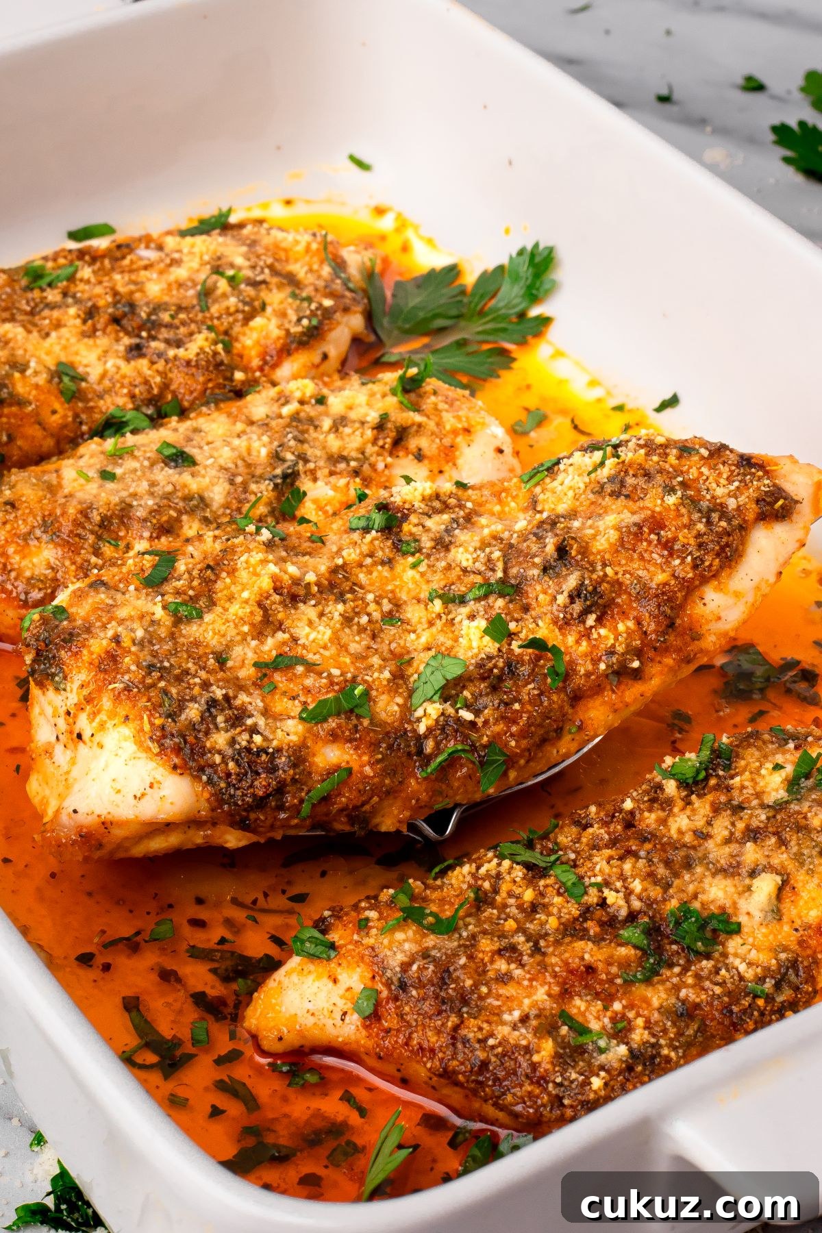 Garlic Parmesan Chicken Bake