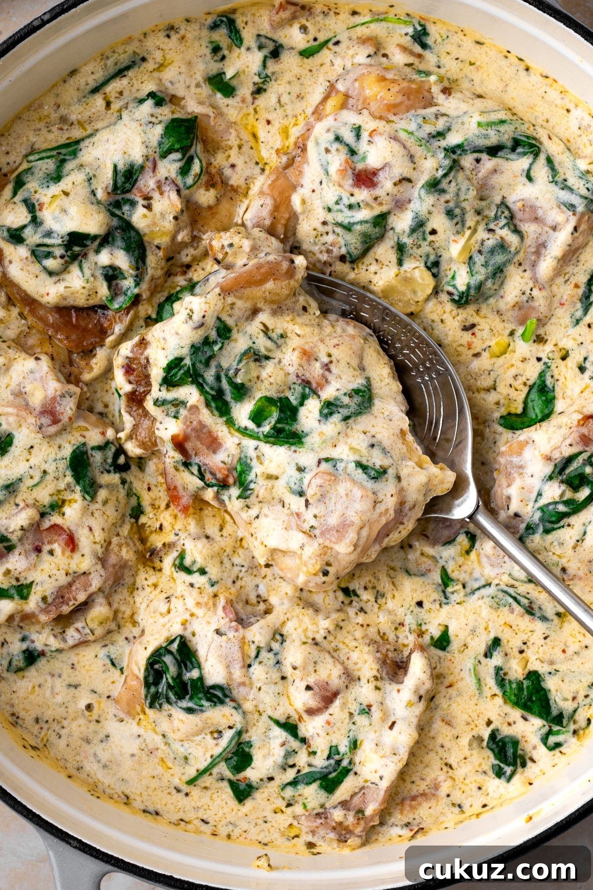 Creamy Garlic Butter Chicken with Spinach