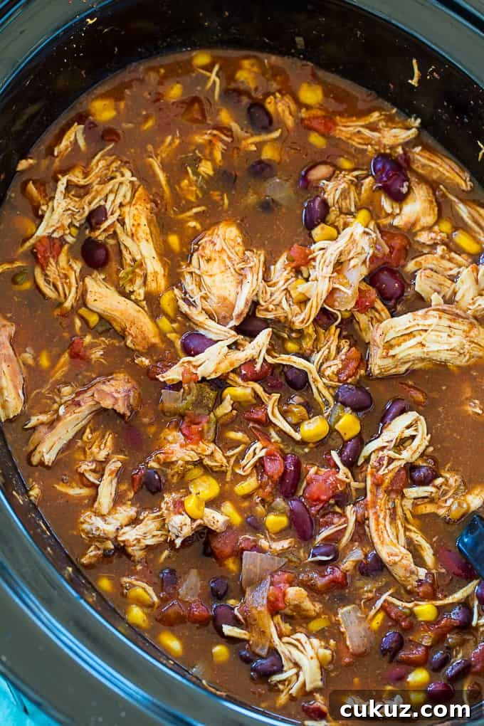 Healthy Crock Pot Chicken Chili