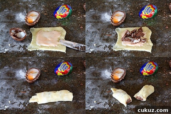 Cadbury Creme Egg Pull-Apart Sweet Rolls Recipe 4 Cadbury Creme Egg Pull Apart Sweet Rolls | www.chocolatemoosey,com