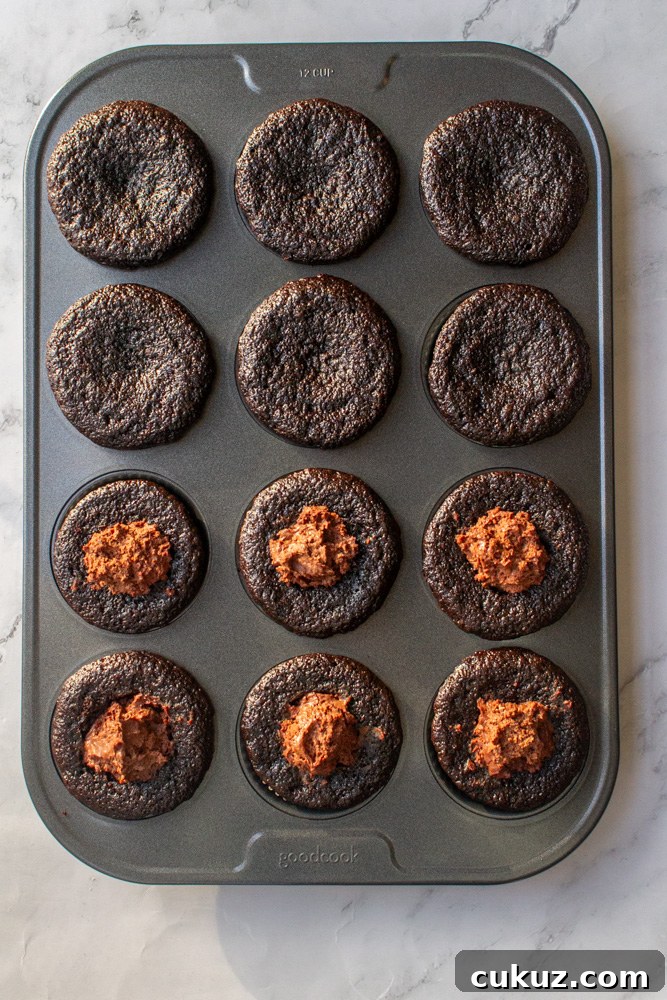 Bear-Shaped Chocolate Cupcakes with Silky Chocolate Mousse Filling 3 chocolate mousse cupcakes
