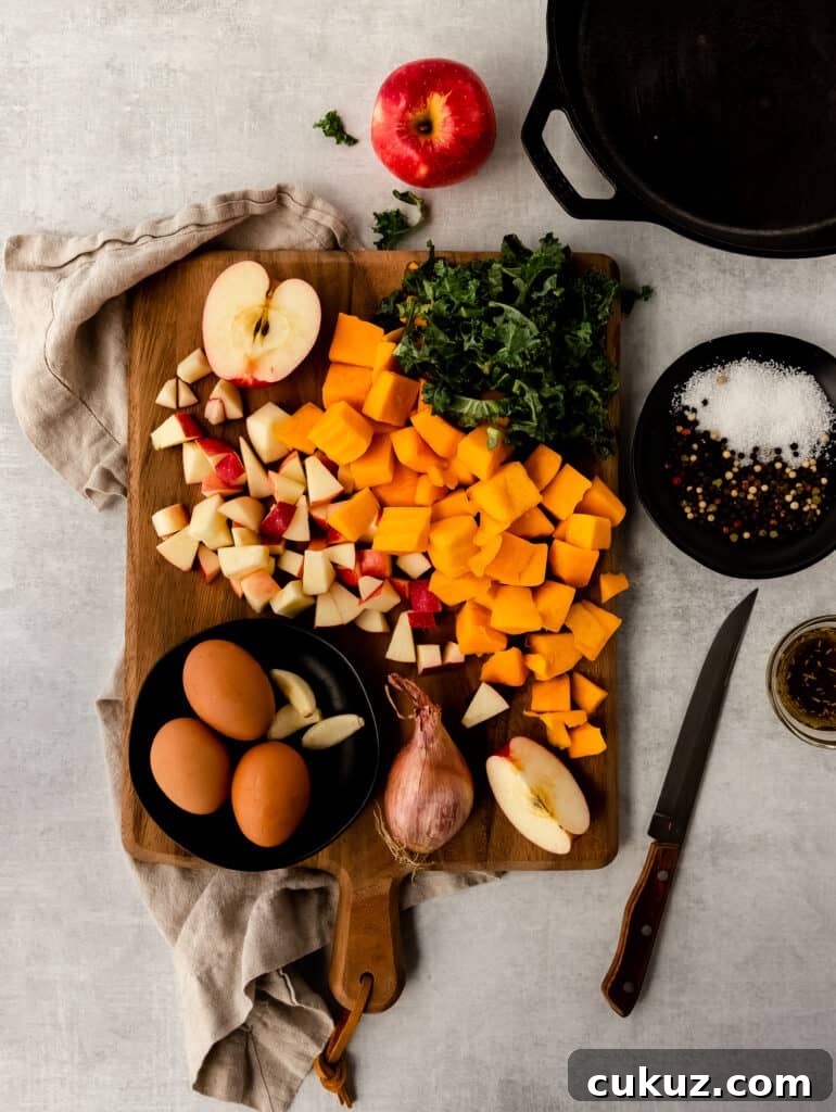 easy autumn skillet hash 
