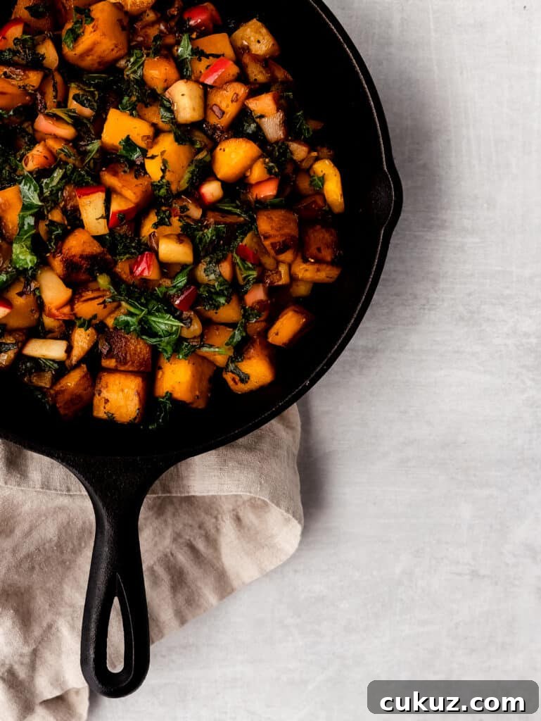 easy autumn skillet hash 