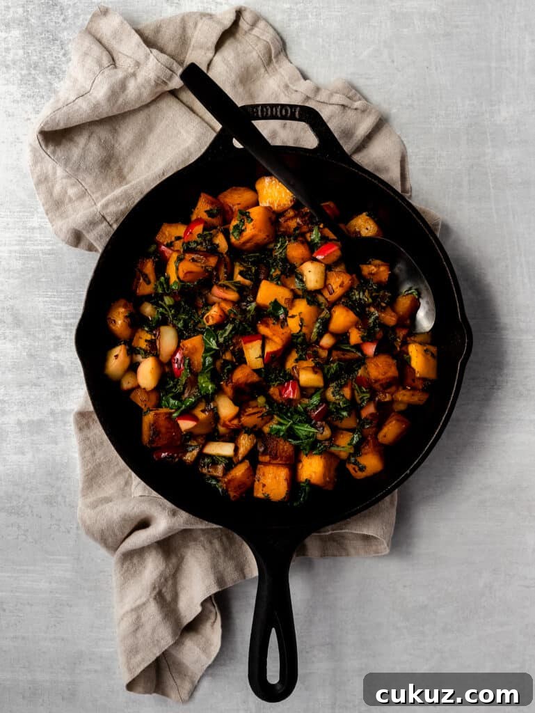 easy autumn skillet hash 