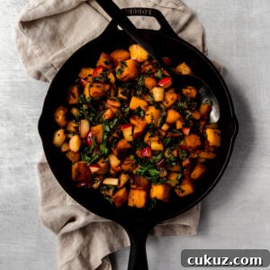 easy autumn skillet hash