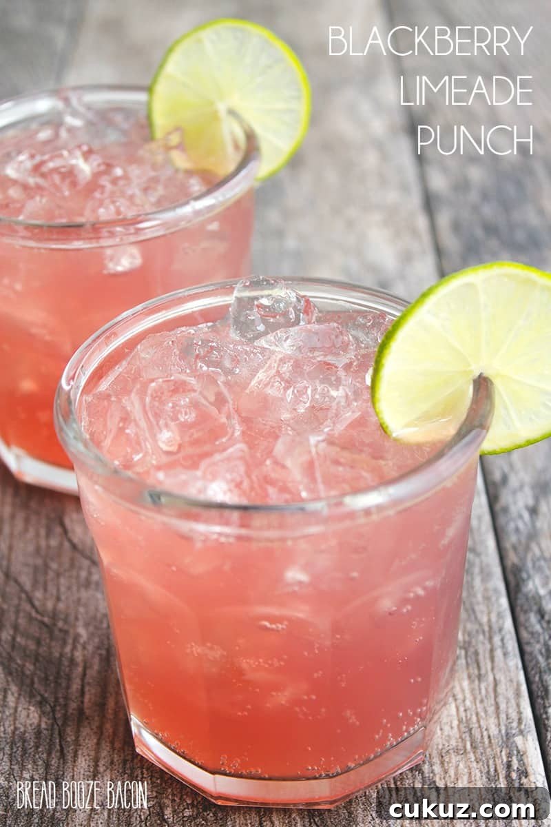 Blackberry Limeade Punch is an easy and delicious drink full of bright flavors that everyone loves!