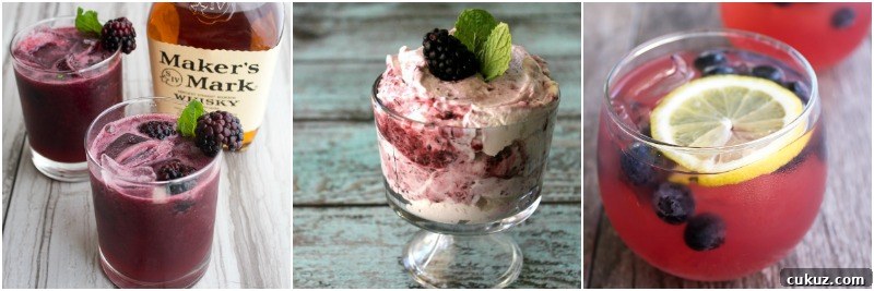 Blackberry Limeade Punch collage