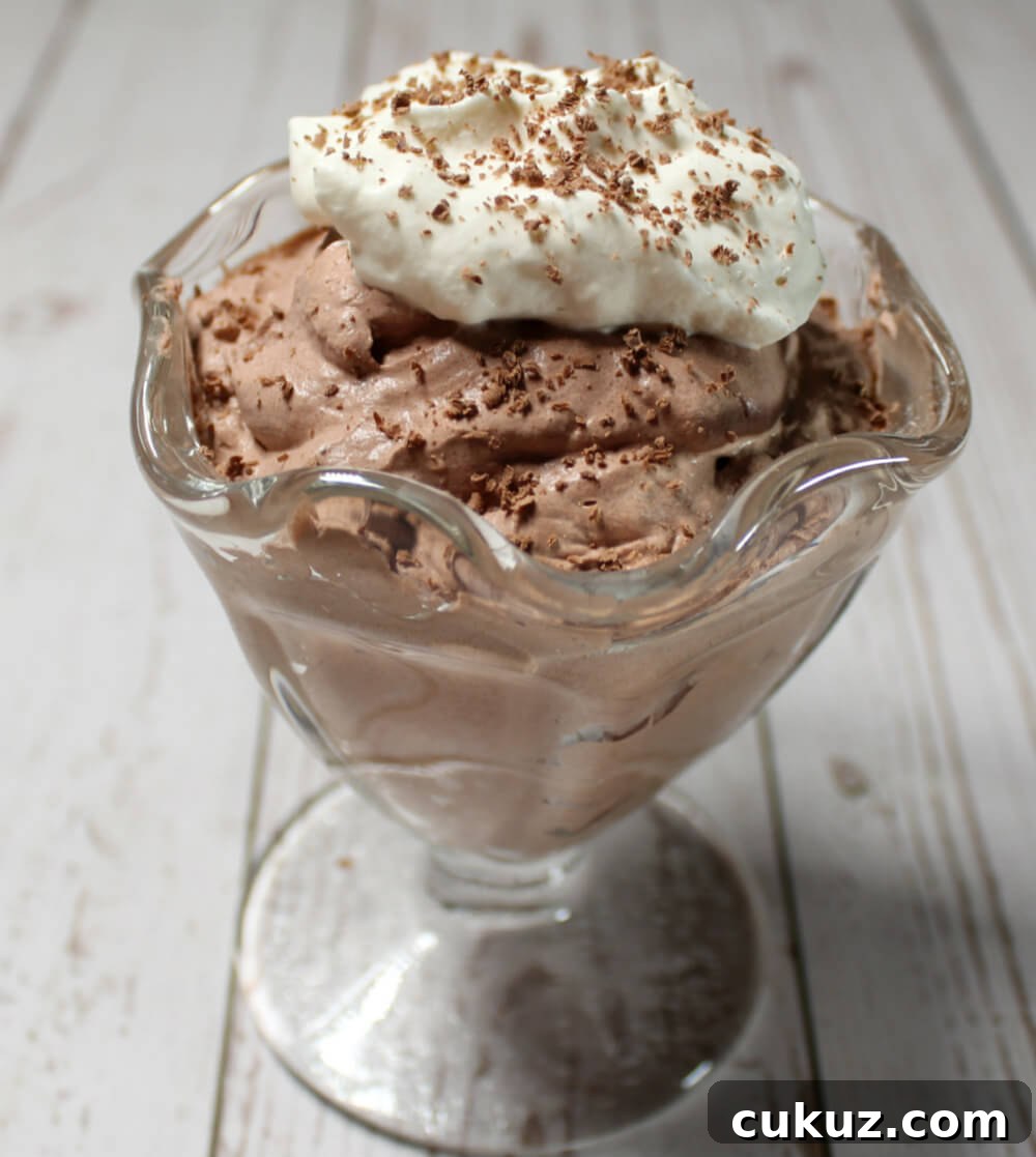 Chocolate Keto Whipped Cream Dessert6