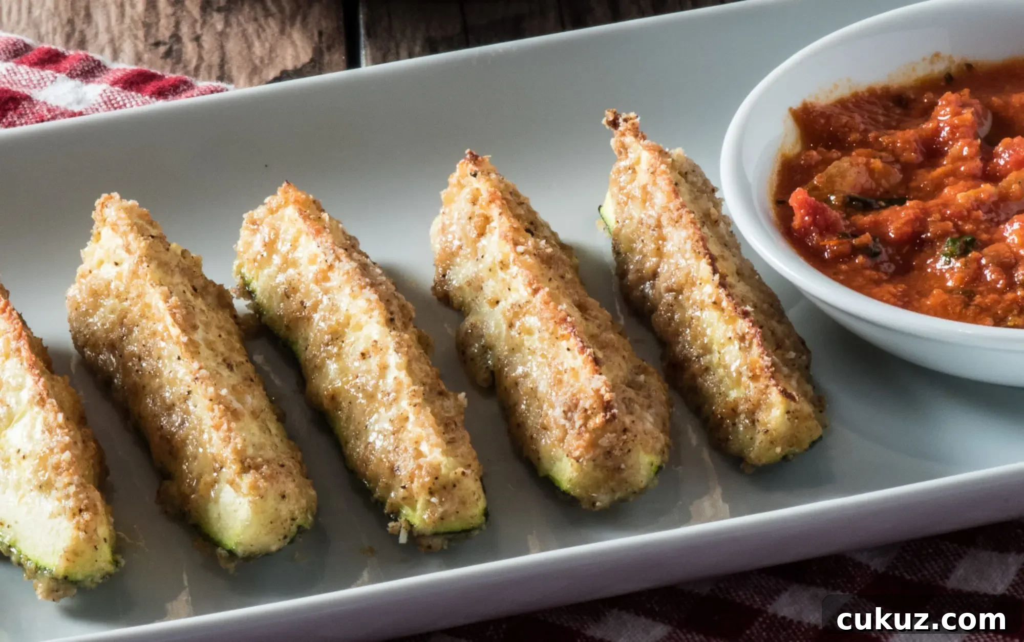 Closeup Zucchini Fries