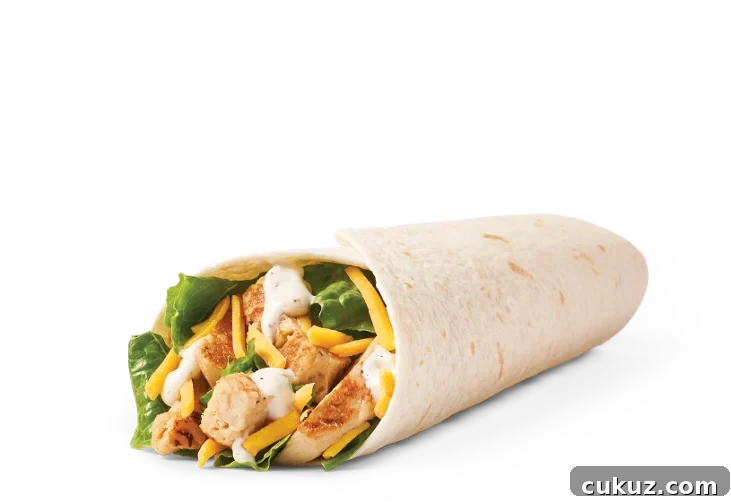 Wendy's chicken wrap
