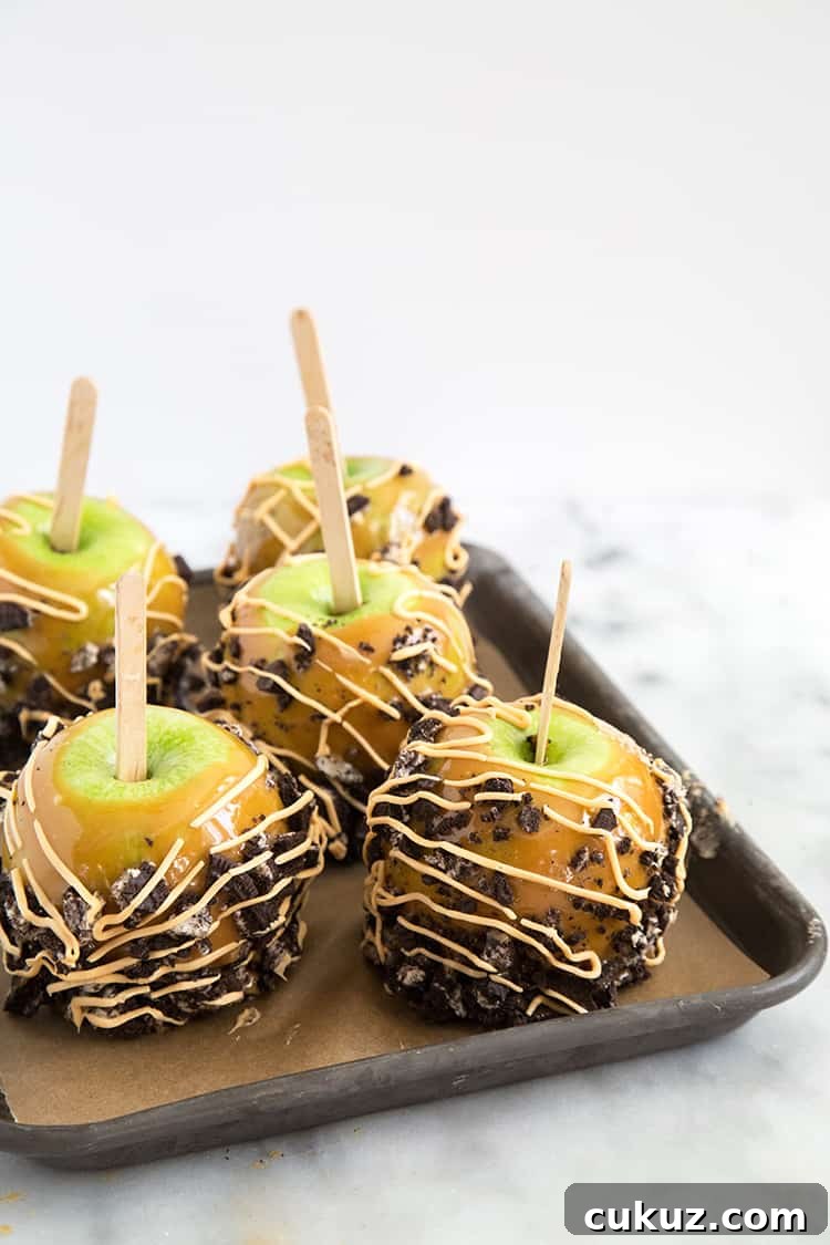 OREO Caramel Dipped Apples